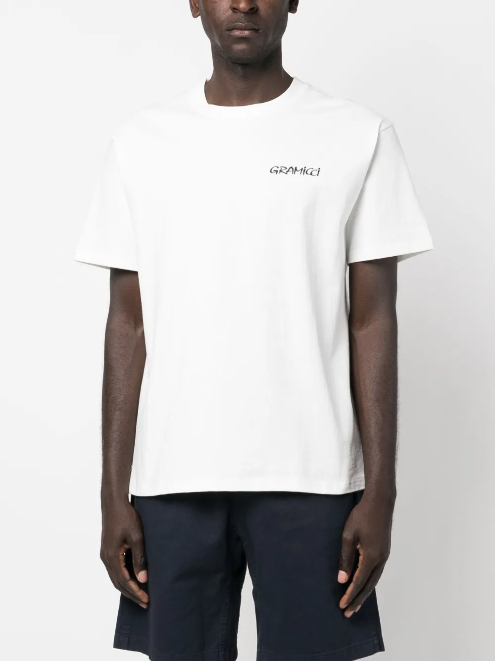 Gramicci Floral-print Organic-cotton T-shirt In White