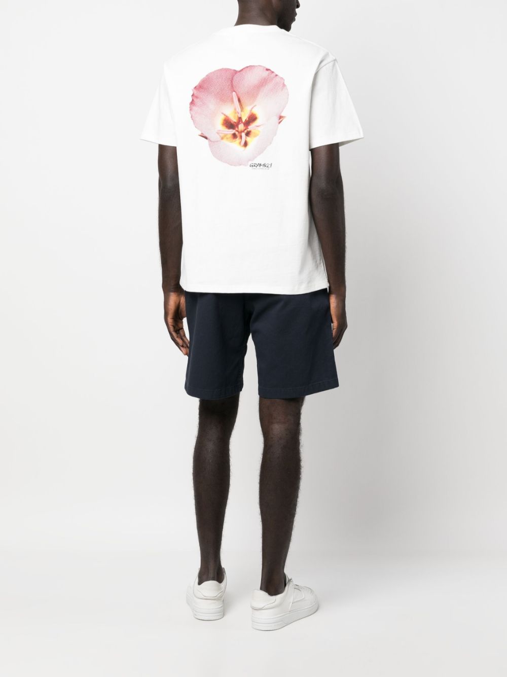 Gramicci T-shirt met bloemenprint - Wit