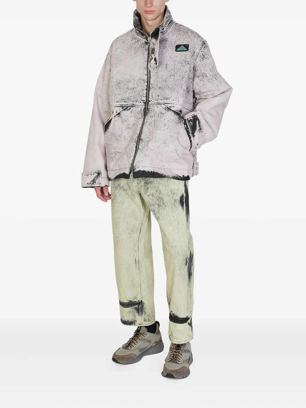 OAMC faded-wash regular jeans Geel