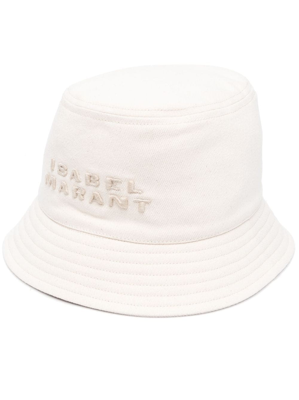 Shop Isabel Marant Haley Logo Bucket Hat In Neutrals