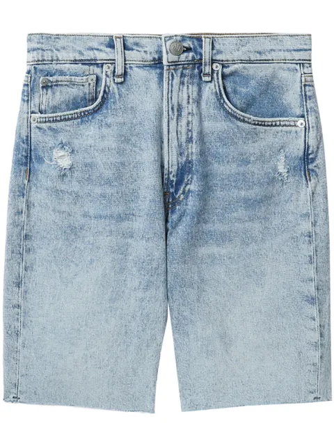 rag & bone high-waisted washed denim shorts