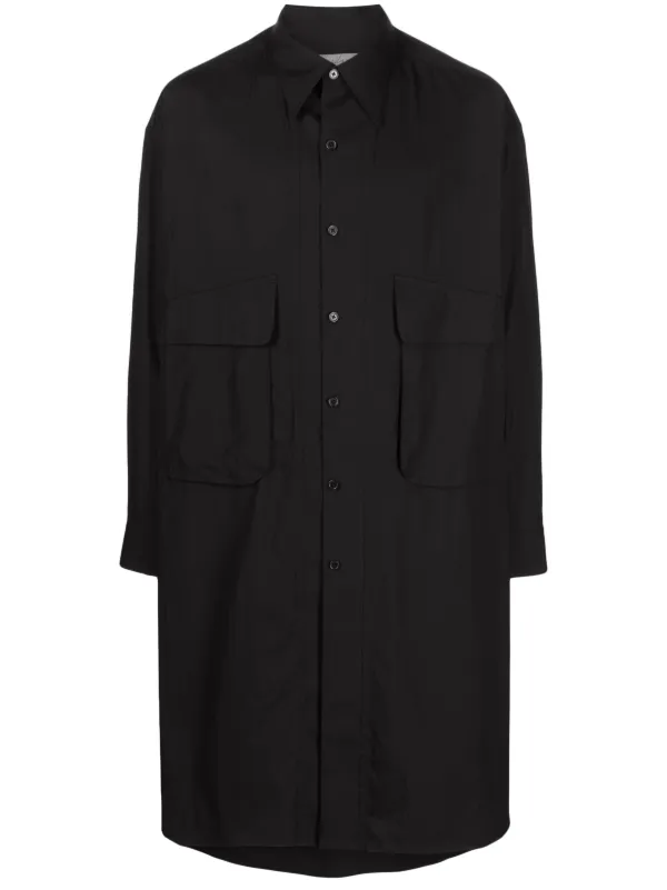 Yohji Yamamoto long-line high-low Shirt - Farfetch