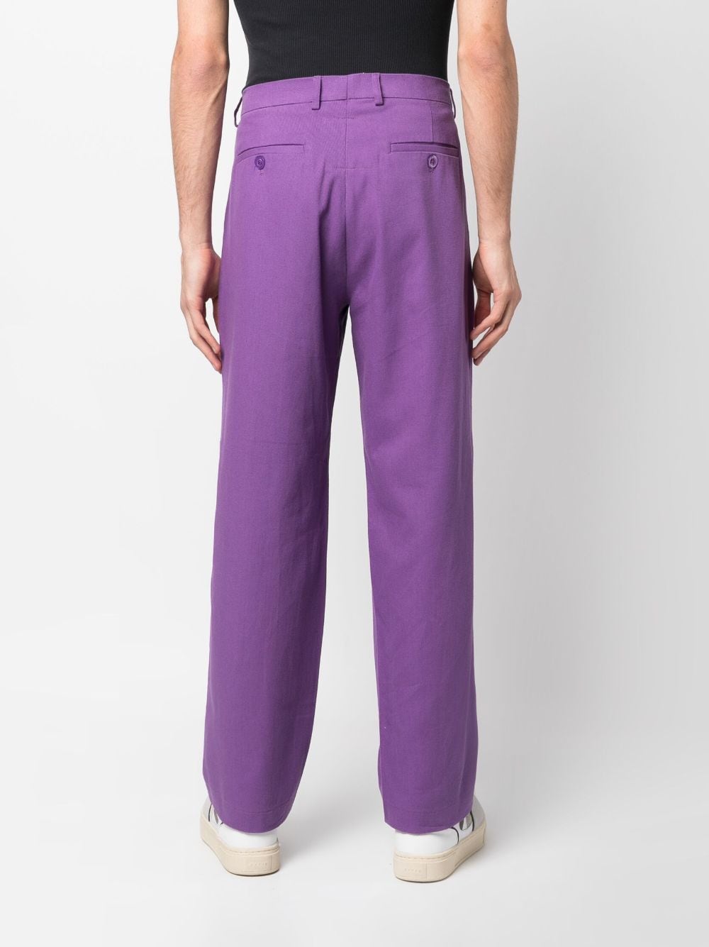 Shop Kidsuper Graphic-print Corduroy Cotton Trousers In Violett