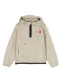Comme Des Garçons Play Kids x K-Way Leon hooded rain jacket - Neutrals