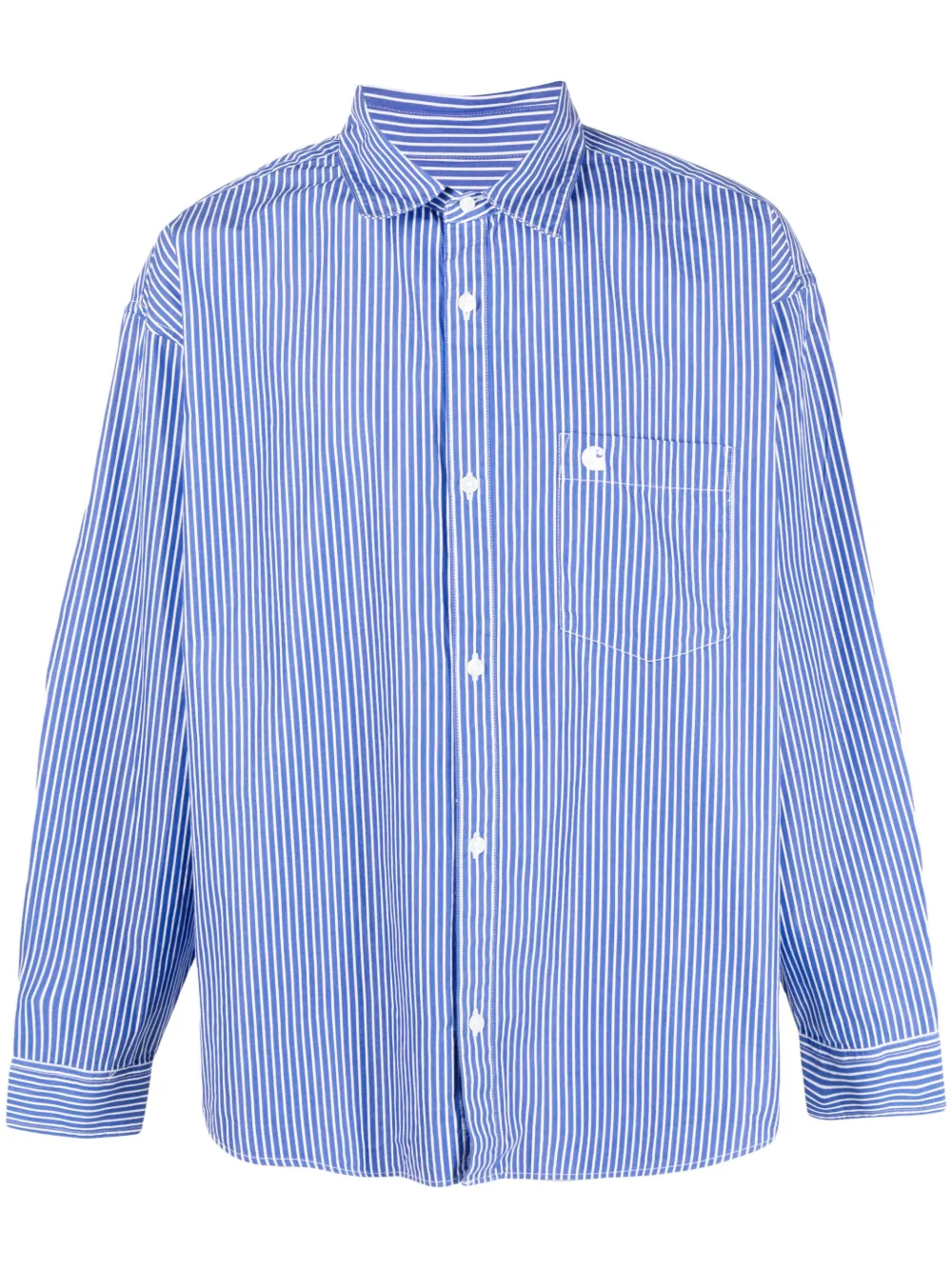 Carhartt blue striped shirt clearance