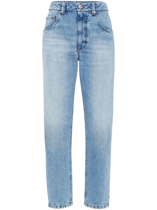 デニム・ジーパン BRUNELLO CUCINELLI Woman Jeans Blue ML134P5988 C001 レディース ジーンズ - デザイナーズ デニム コレクション