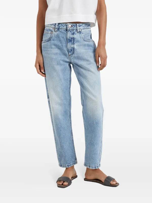 Brunello Cucinelli distressed-effect Denim Jeans | Blue