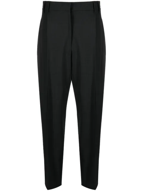 Brunello Cucinelli cropped wool-blend trousers