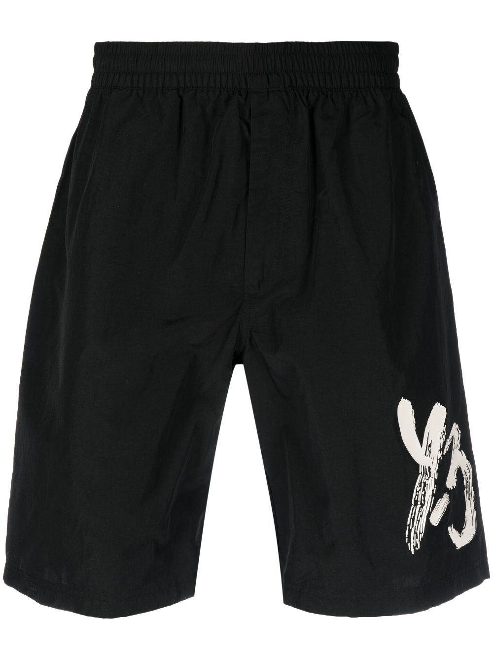 Y-3 LOGO-PRINT TRACK SHORTS