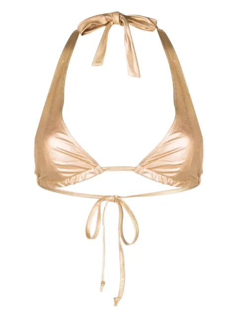 Forte Forte bikini metalizado con cuello halter