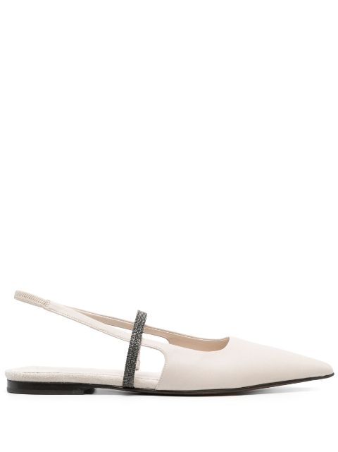 Brunello Cucinelli flats con tira trasera