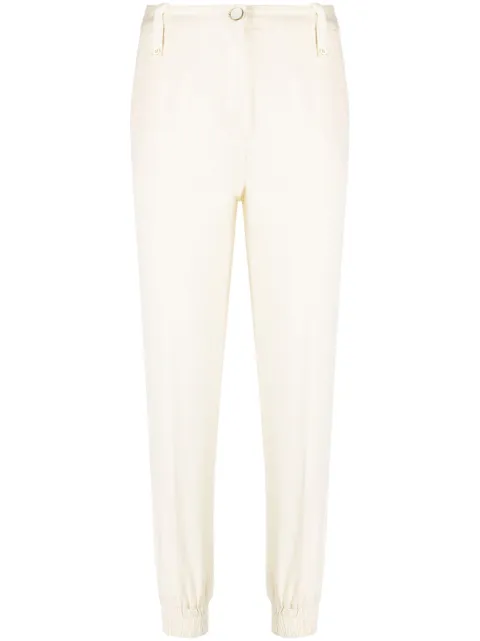 TWINSET elasticated-cuff tapered trousers