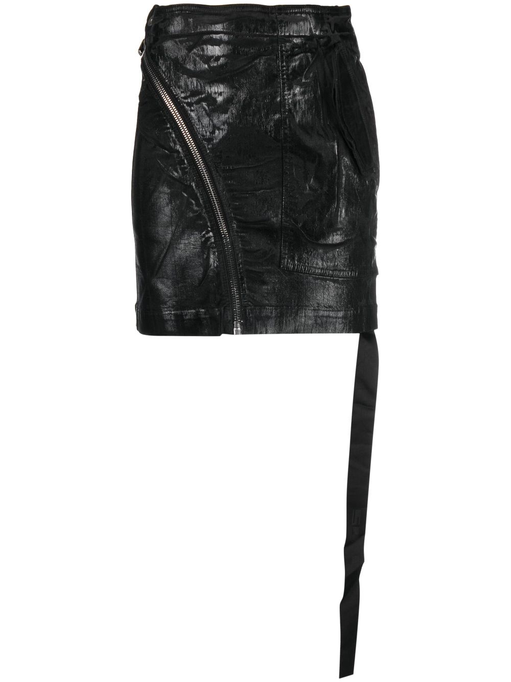 Rick Owens Zip-detail Mini Skirt In Black