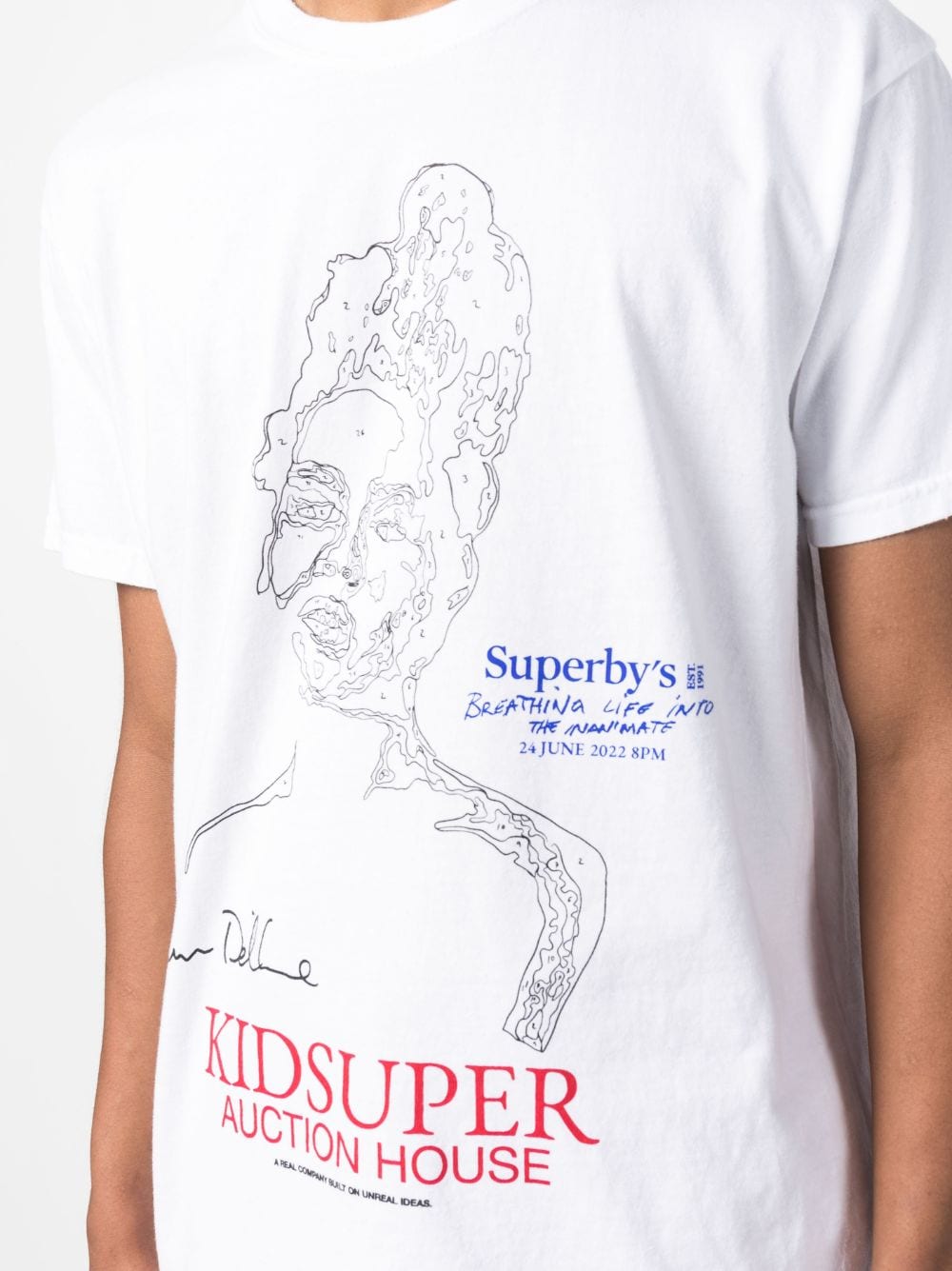 Shop Kidsuper Graphic-print Logo T-shirt In White