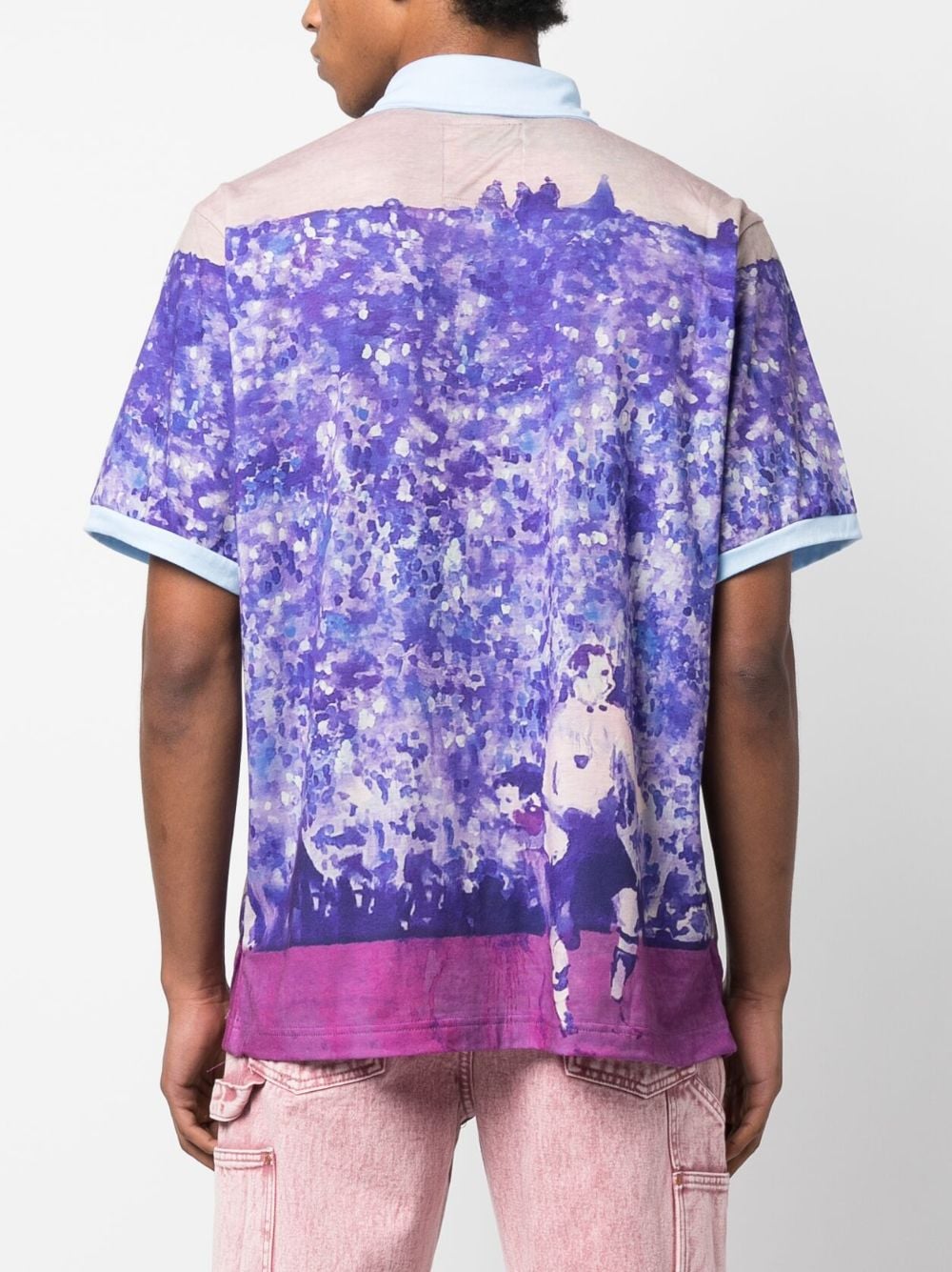 Shop Kidsuper Graphic-print Short-sleeved Shirt In Violett