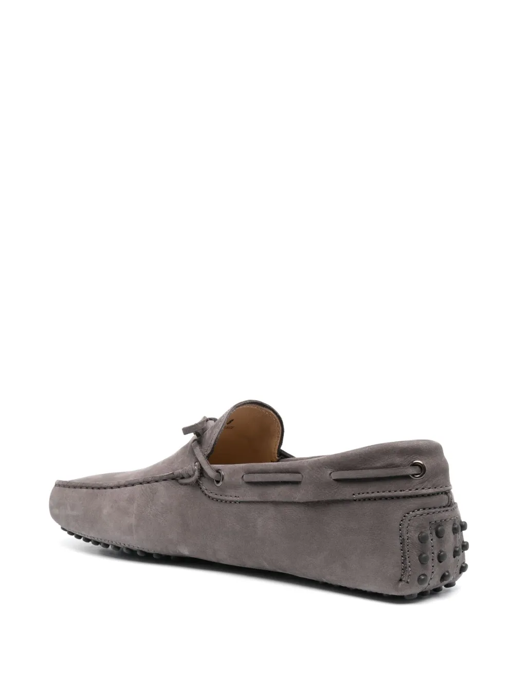 Tod's Gommino Lace-up Suede Loafers In Brown