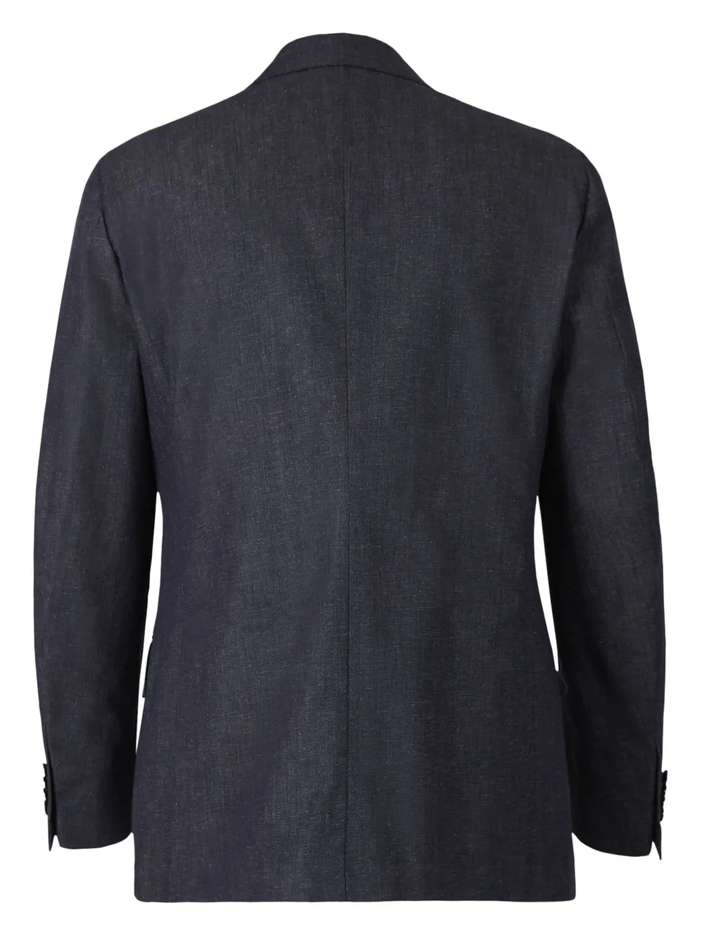 Isaia Blazer met enkele rij knopen - Blauw