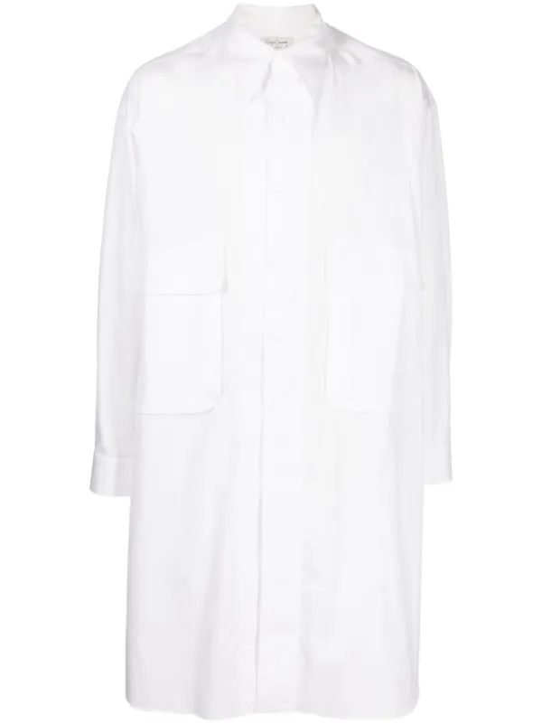 Yohji Yamamoto long line high low Shirt Farfetch