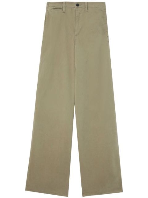 rag & bone wide-leg stretch-cotton trousers