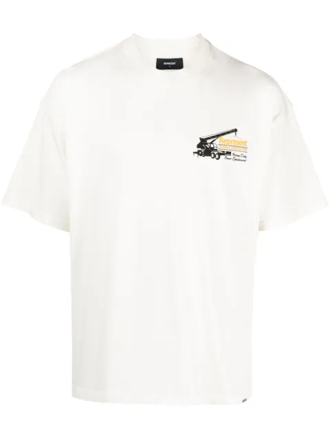 Represent graphic-print cotton T-shirt