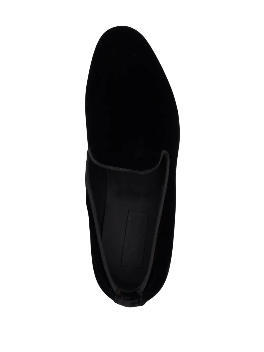 Shop D4.0 Fodera Slip-on Velvet Loafers In Black