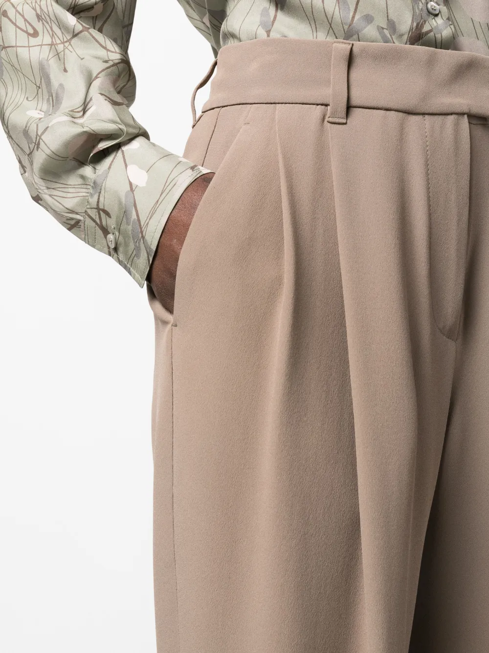 Brunello Cucinelli Cropped Tailored Trousers In Neutrals
