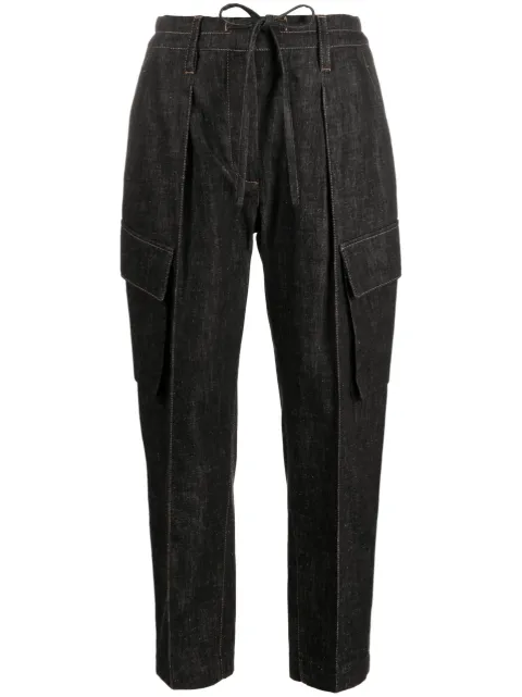 Brunello Cucinelli cropped denim trousers