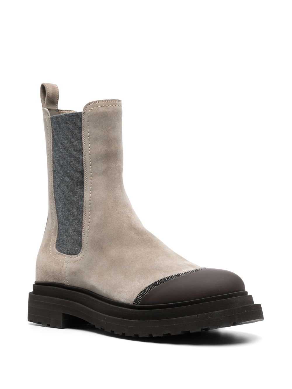 Brunello Cucinelli 50mm Suede Ankle Boots - Farfetch