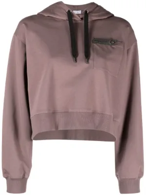 Adidas cropped hoodie lila hot sale