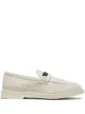 Brunello Cucinelli leather suede loafers - White