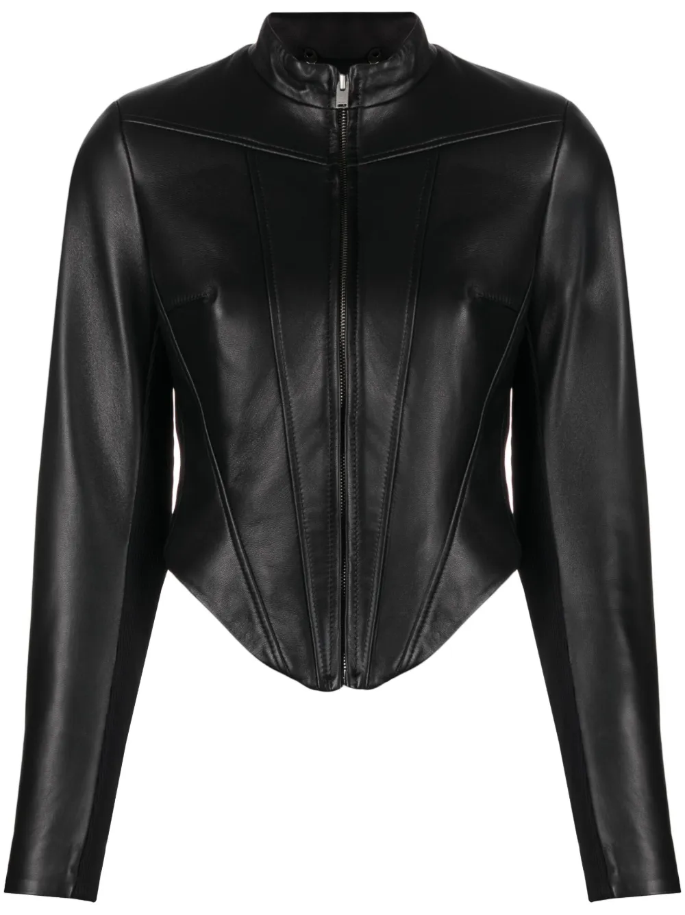 MISBHV asymmetrichem Leather Jacket Farfetch
