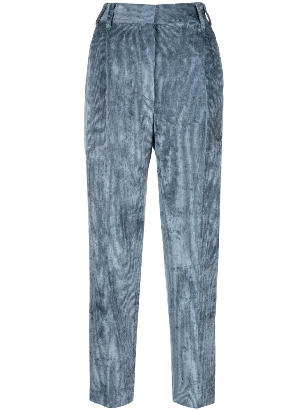 Brunello Cucinelli tapered-leg corduroy trousers | Blue | Image 1