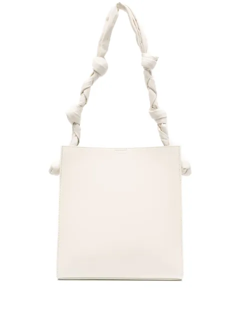 Jil Sander Tangle leather tote bag