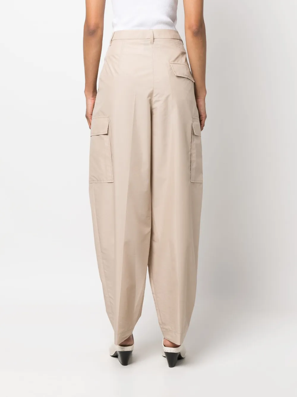 3.1 Phillip Lim Pressed-crease Pleated Tapered Trousers In Nude