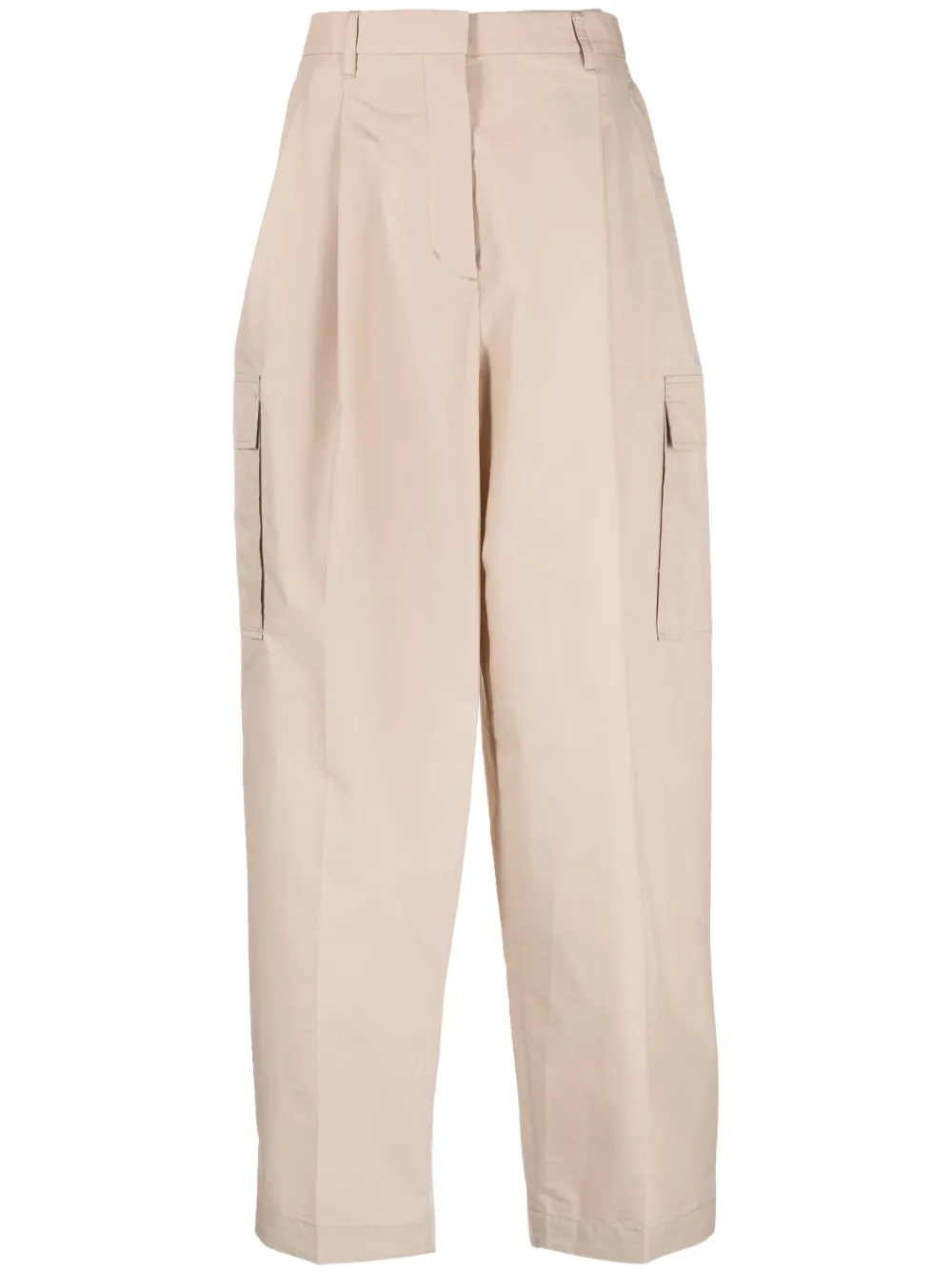 3.1 Phillip Lim Pressed-crease Pleated Tapered Trousers In Nude