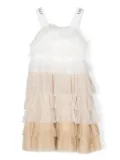 TWINSET Kids ruffled tulle dress - White