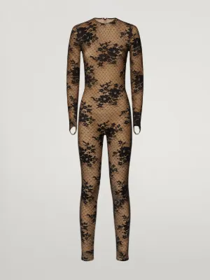 N21 x Wolford: Sheer lace jumpsuit