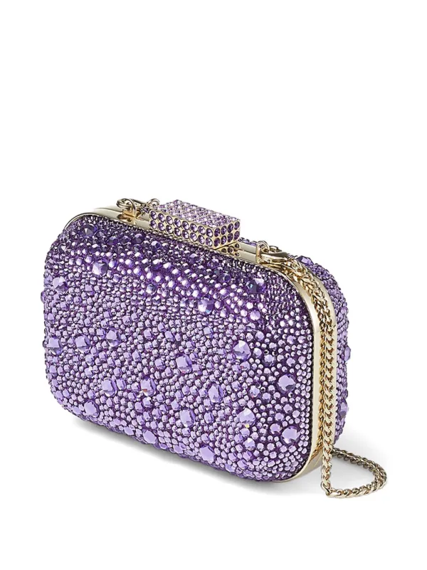 Purple glitter online purse