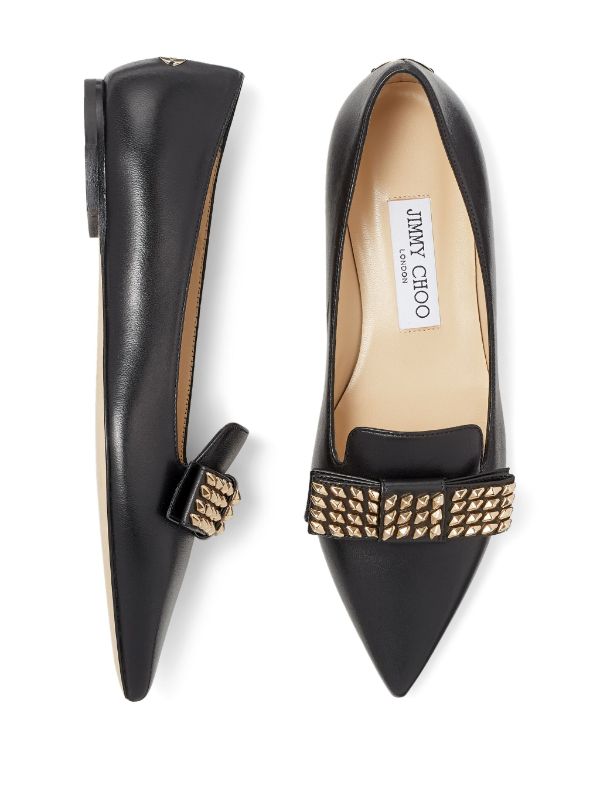 Jimmy Choo Gala スタッズトリム フラットシューズ - Farfetch