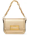 Jimmy Choo Diamond metallic-finish crossbody bag - Gold