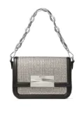 Jimmy Choo Diamond crystal-embellished crossbody bag - Black