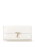 Jimmy Choo Avenue leather chain wallet - White