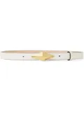 Jimmy Choo Diamond leather belt - White