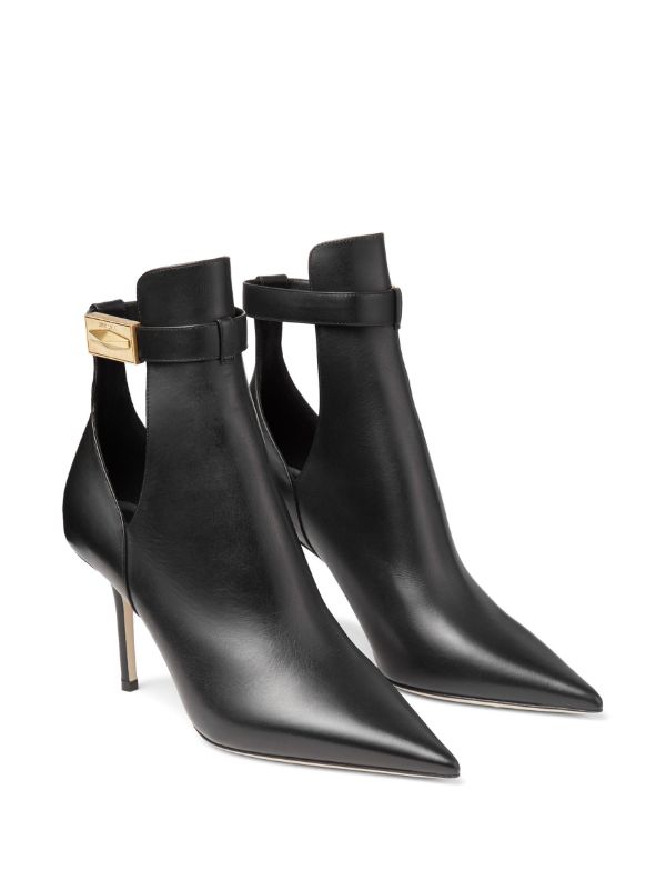 Pointed black flat on sale boots