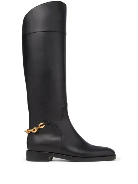 Jimmy Choo Stiefel mit Kettendetail