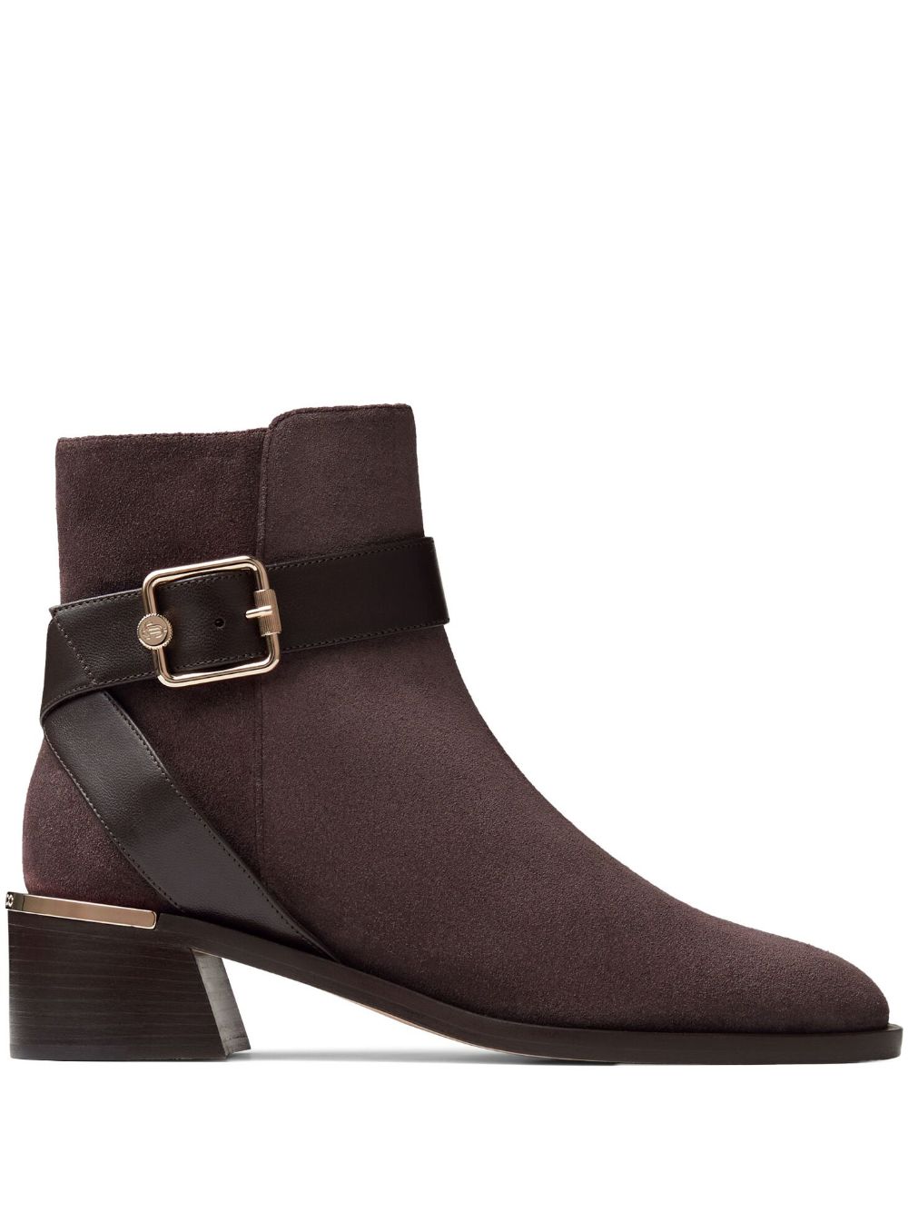 Jimmy choo clarice discount leather buckle ankle booties