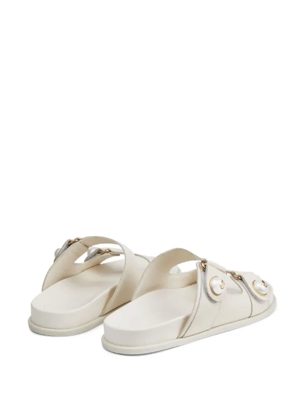 Jimmy Choo Fayence pearl-embellished Sandals - Farfetch