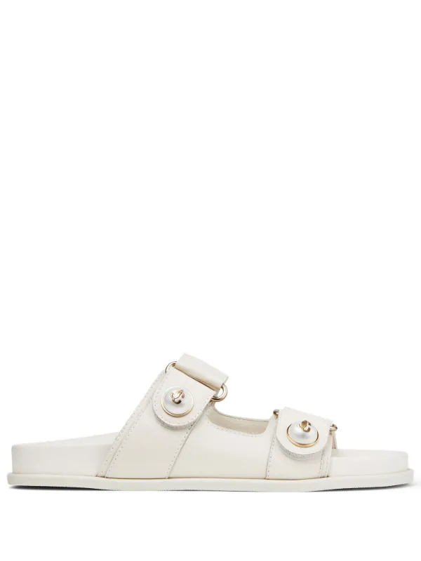 Jimmy Choo Fayence pearl-embellished Sandals - Farfetch