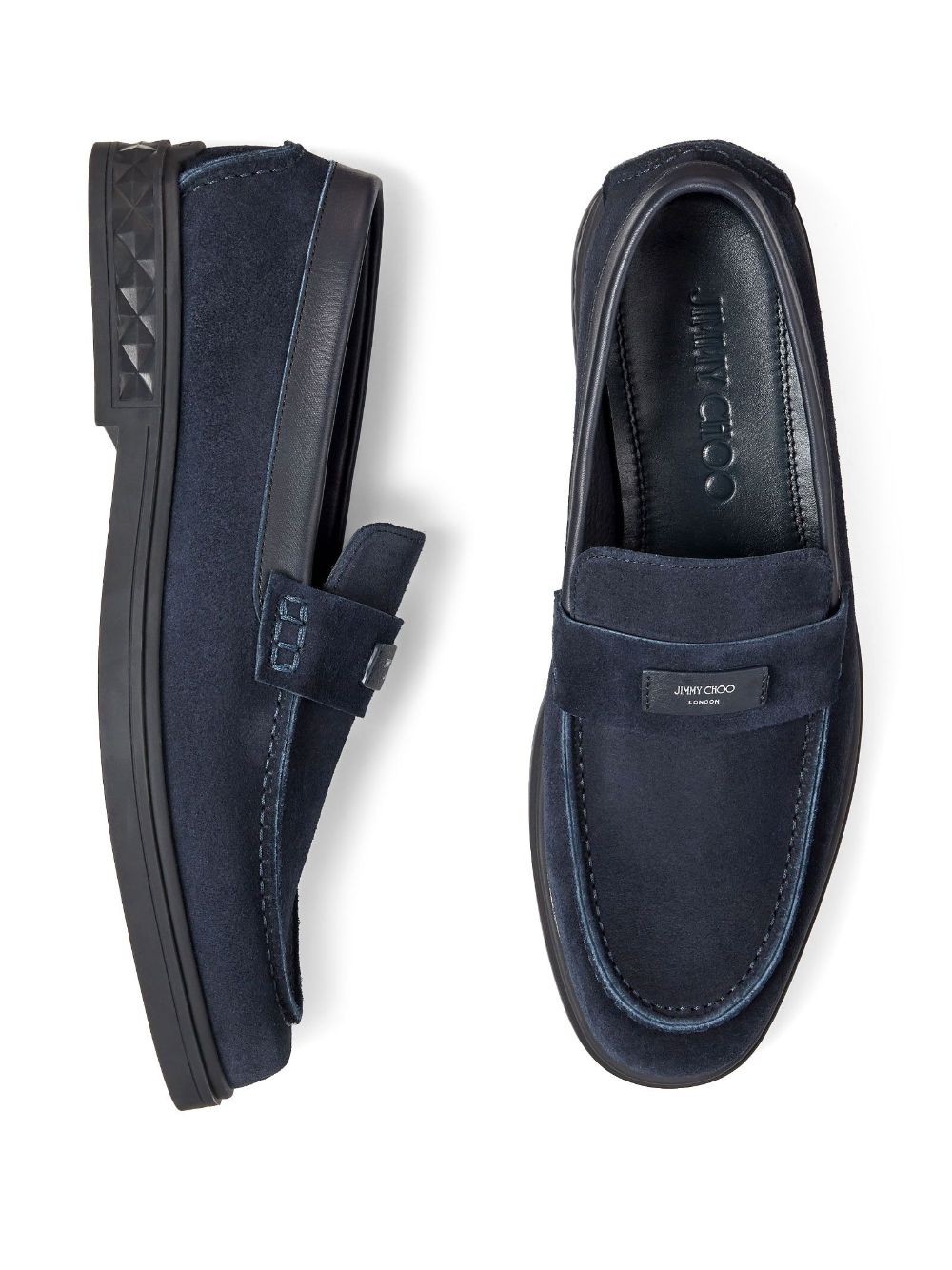 Jimmy Choo Josh Driver Suede Penny Loafers - Farfetch