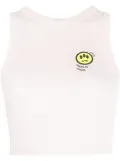 BARROW logo-print ribbed top - Pink